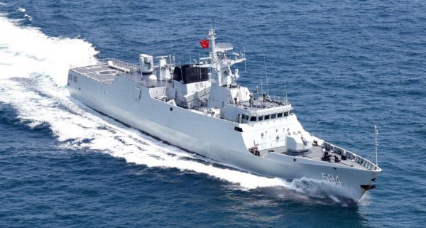 外媒称,中国人民解放军第36艘江岛级(056/056a型)轻护卫舰9月7日在