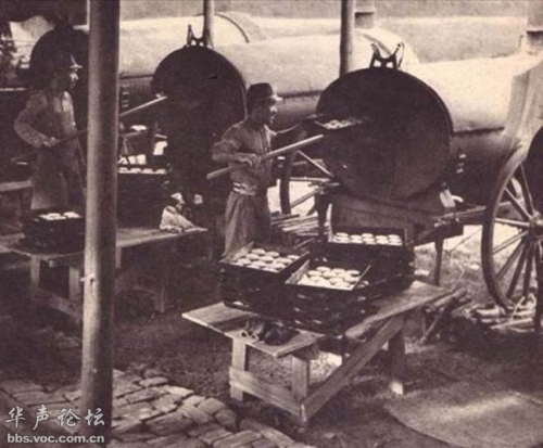 已经工厂化的日军厨房。 