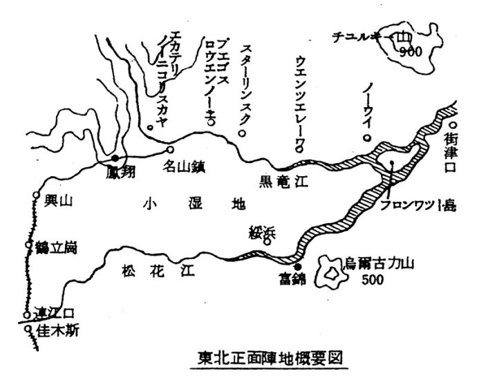 01 国境守备队东北正面阵地示意图