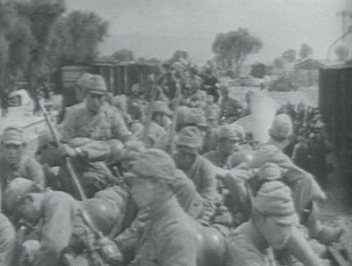 77事变爆发，日本朝鲜军步兵19师团乘军列开赴卢沟桥