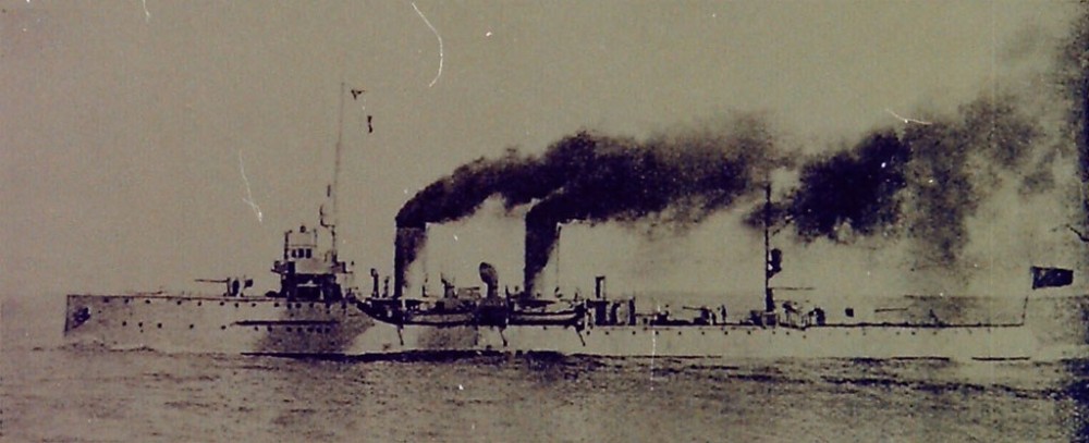 “建威”的姊妹舰“建安”号亦同时改造为“大同”号巡洋舰，并同随“海圻”、“海容”、“海筹”、“海琛”等老旧巡洋舰一起自沉在将因封锁线阻塞航道。