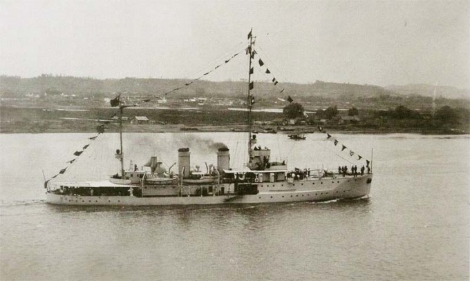 江南船坞建造的二号舰“永绥”号炮舰。