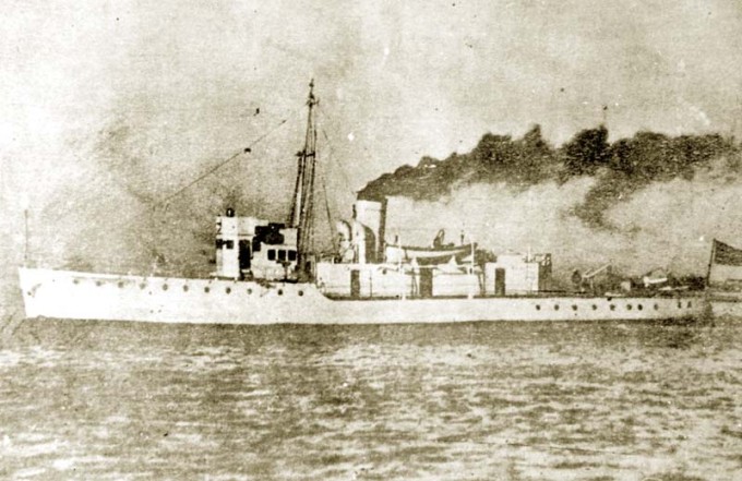 江南船坞建造了一批10艘“宁”字号巡防炮艇，这是“正宁”号。