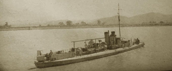 抗战前夕仍在使用的“湖鹗”号鱼雷艇，是湖广总督张之洞向日本神户川崎造船订造的，共有四艘。